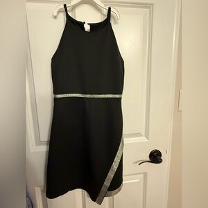 Elegant Black and Silver junior Dress